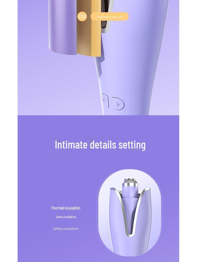 Minhuang Automatic Curling Iron - Large Curl, Rotating, Negative Ion, Anti-Scalding, Hair-Friendly, Lazy Perm.