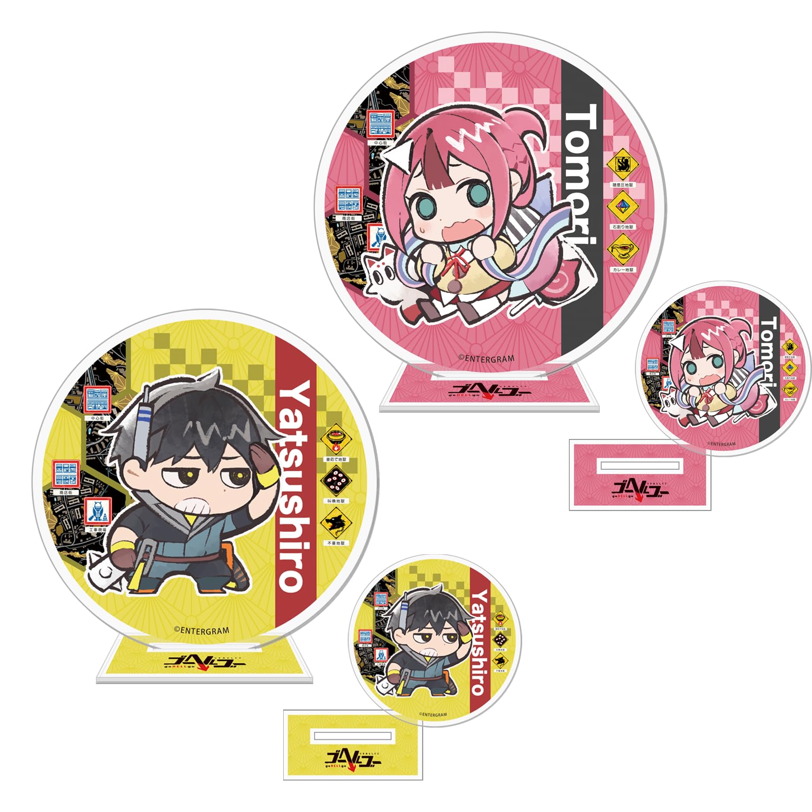 

Go Hell Go Tsukiotoshiko Acrylic Coaster Stand Set A 8246 Light &