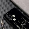 Funny Cute Cat Line Art Phone Case For Samsung Galaxy A57 A56 A37 A55 A36 A26 A54 A52 A35 A34 A25 A17 A16 A15 A07 A06 Soft Cover