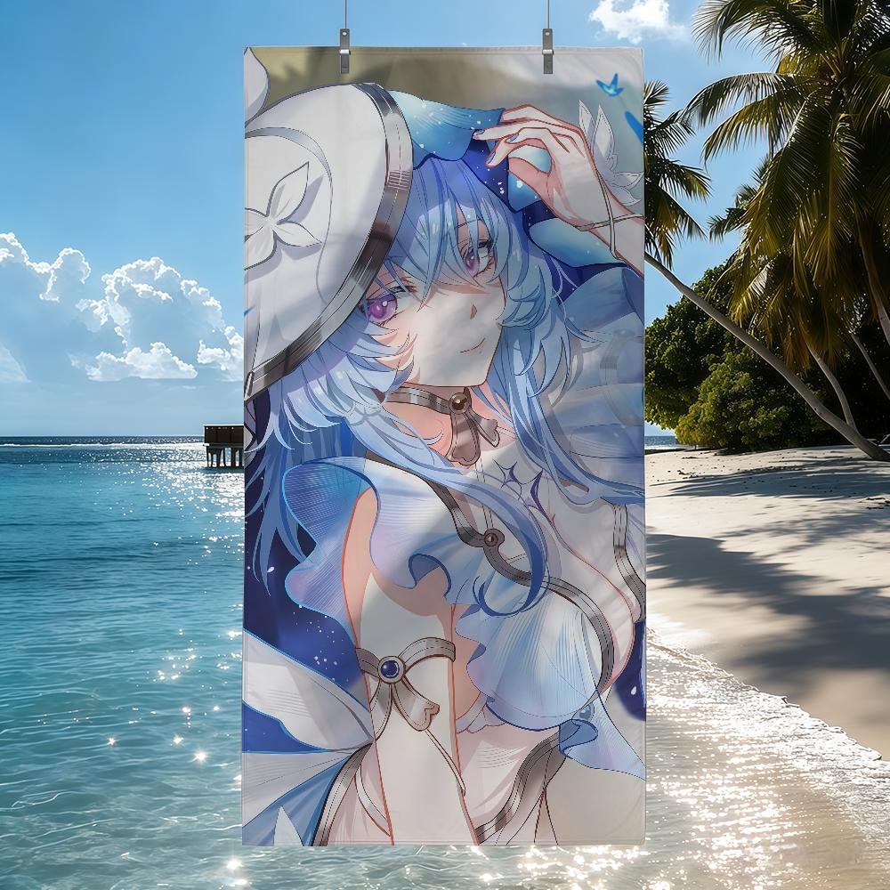 Anime The Shorekeeper Towel Quick Drying Beach Towels Are Suitable For Swimming Pools Camping Yoga And The Gym