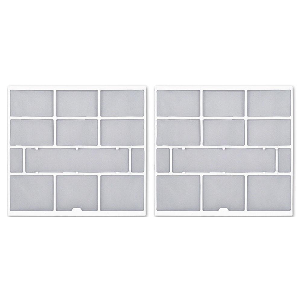 2pcs Plastic Air Conditioning Filter Net Dust Collector For Indoor Hanging Split Unit AC Vent Cover Replacement Home Appliance