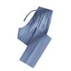 Lässige einfarbige Damen Hose mit Taschen Elastischer Bund Gerades Bein