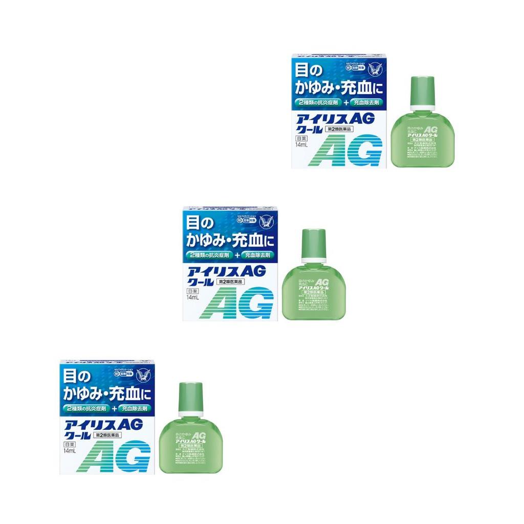 Taisho Pharmaceutical Iris AG Cool gouttes rafraîchissantes pour l'inflammation et l'hyperémie oculaires, 14 ml