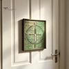 Minimalist Wooden Art Piece Personalized Broken Blade Puzzle, Vintage Medieval Puzzle Framed Handcrafted Wall Decor Decor, Fantasy Hanging Ornament