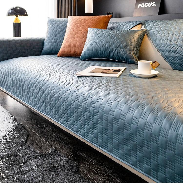 Sofa Cushion Four Seasons Universal Technology Cloth Modern High-Grade Light Luxury Waterproof And Non-Slip Cushion Non-Stick Fur Seat Cushion Cover