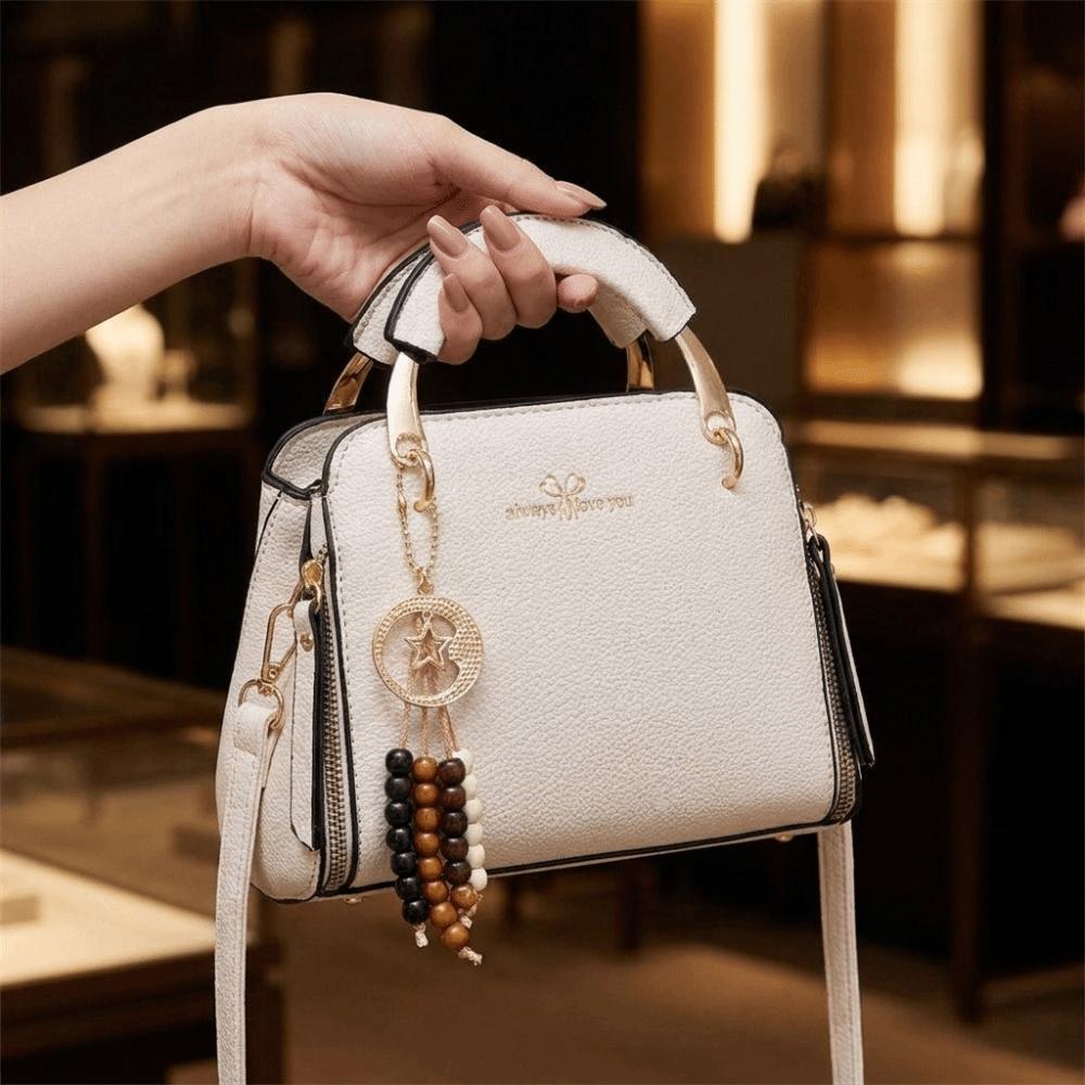 New PU Leather Handbags Structured High-end Ladies Handbag Multi-Compartment Vintage Tote Bag Gift