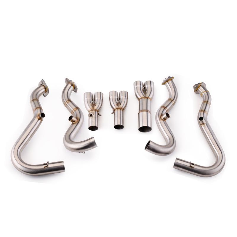 ZX6R 636 Motorcycle Titanium Exhaust Front Section (09-21 Models)