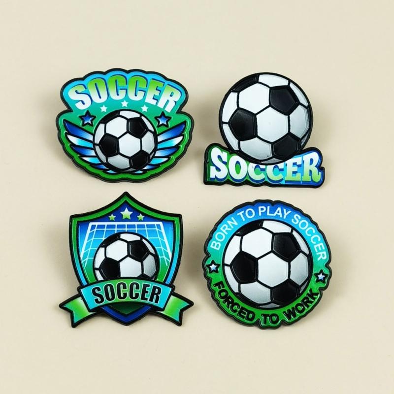 Handmade 3D Soccer Event Football Enamel Pin Zinc Alloy Brooch For Fan Collectors And Fashion Accessories