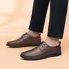 Pantofi pentru bărbați din piele naturală, retro, moale, anti-alunecare, pantofi din cauciuc, pantofi pentru bărbați, pantofi ocazionali pentru conducere, pantofi pentru domn, birou de afaceri