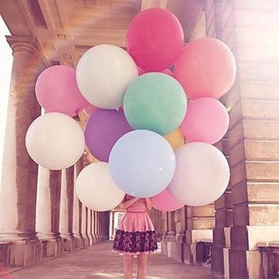 Colorful 36" Inch Giant Big Ballon Latex Birthday Wedding Party Helium Decoration