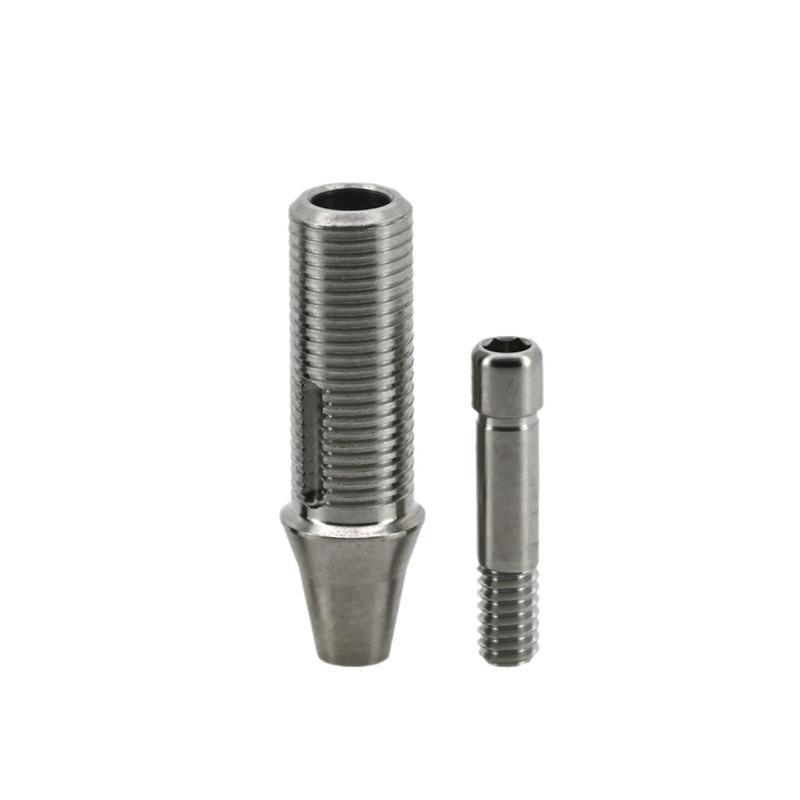 For Dentium System Temporary Abutment Hex And Non-Hex Ti-Base With A Screw For Dental Oral Surgical Screw
