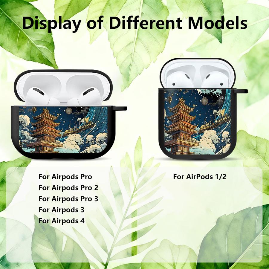Earphone Cases Cover Case For Airpods Pro2 Pro3 3 2 Pro 1 4 Cartoon Wave