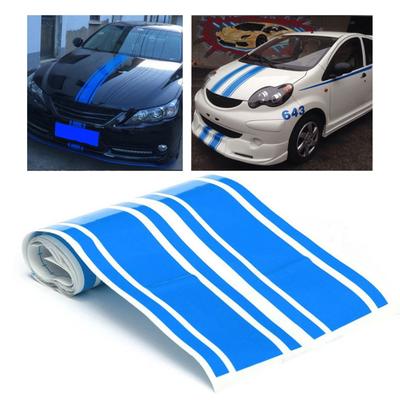 NOELAMOUR Hood Sticker Stripe Body Car Seal Decal 8x180cm (Blue)