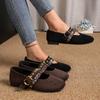 Spring Autumn 2026 Women Fashion Buckle Strap Plus Size Shoes for Women 35-43 Flats Round Toe Non-slip Shoes Zapatos De Mujer