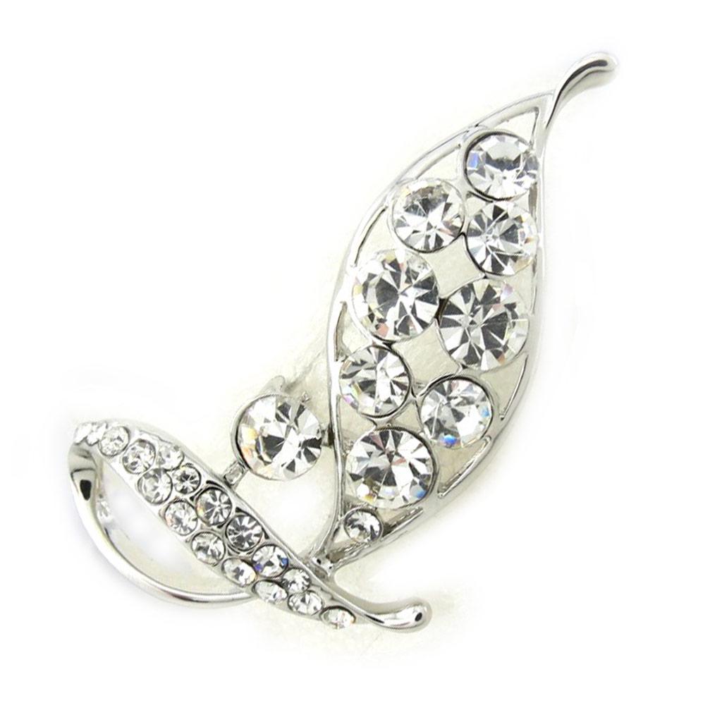 Les Trésors De Lily [M1823] - White 'Sissi' Designer Brooch