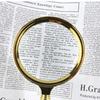 10X Magnifier Glass Lens Handheld Flower Handle with Keychain Magnifying Glass for for Antique Jewelry Newspaper Book Reading
