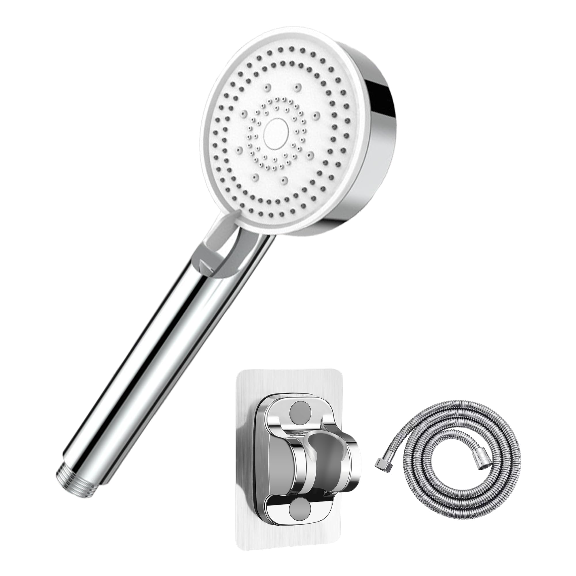 

BLOOPIC Shower Head with Bubble Water Flow High Water Pressure Water Powerful Pore Mist Shower Heat Low Water Water Easy Shower Hose Adhesive Shower