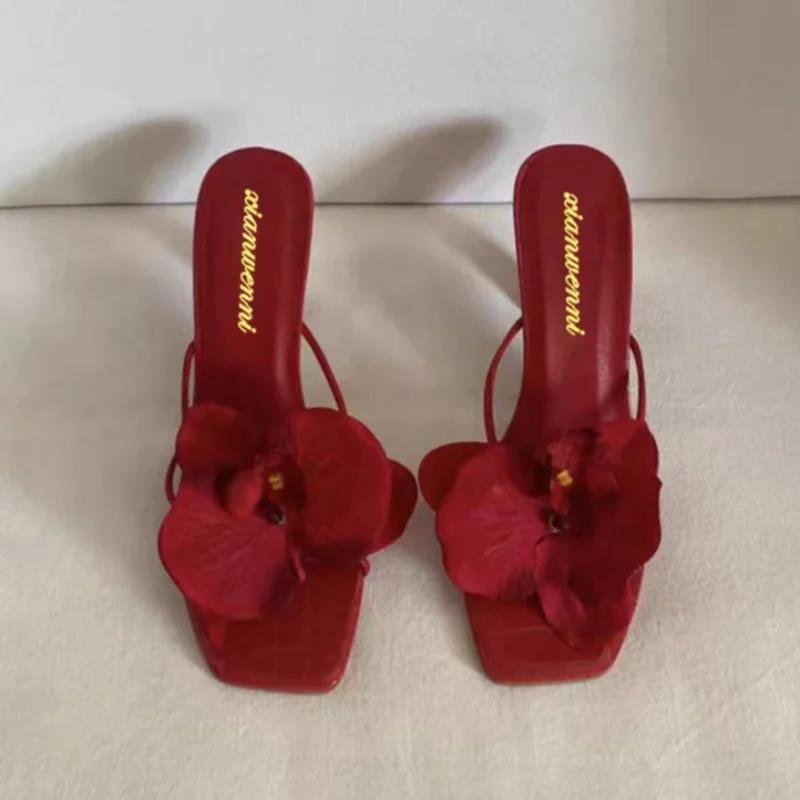 Fashion Women's Slippers Casual Fashionable  High Quality Shoes for Women Shallow Women Sandals Elegant Flowers Design Women's Slippers