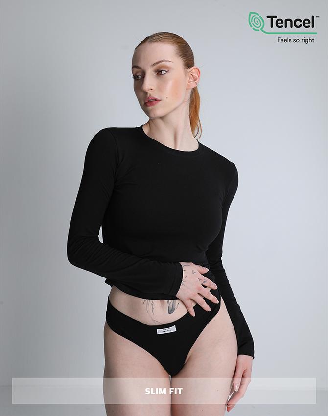 Rvd Modal Slim Fit Long Sleeve (Black) S