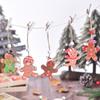 9/12Pcs Wooden Christmas Decorations Set - Pure Wood Pendants Xmas Tree Ornaments