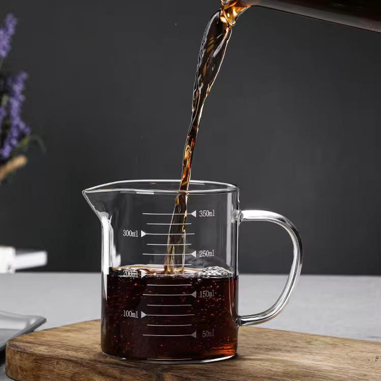Graduated Glass Measuring Cup with Handle 240ml measuring cup