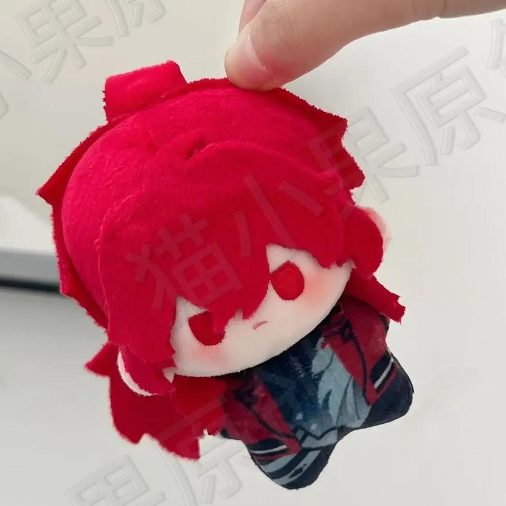 Game Genshin Impact Diluc Ragnvindr Cartoon Printed Plush Cotton Starfish Body Cosplay Pendant Cosplay Keychain Gift 10cm