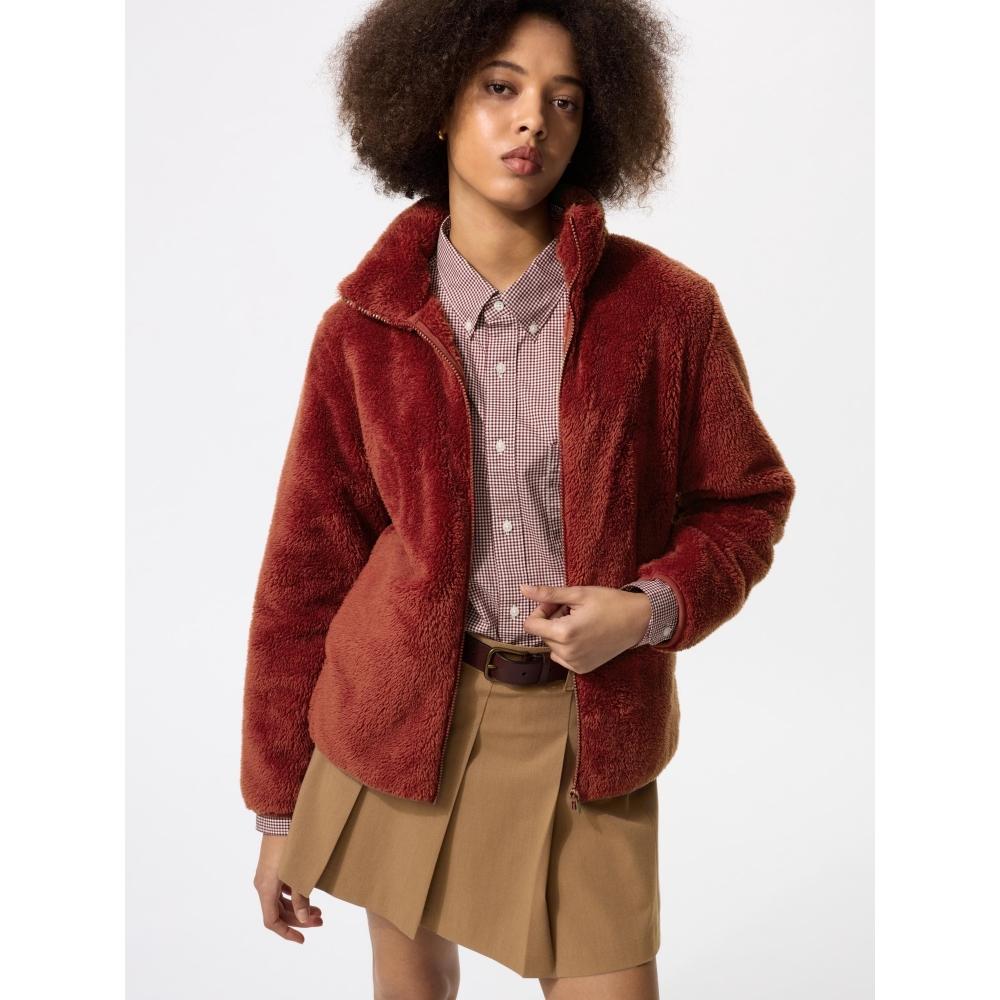 Uniqlo Japan Fur Leaf Fleece Full Zip Jacket