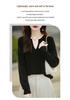 Women's Casual Wool Sweater - Half-Open Neck, Loose Fit, Pure Color, Perfect for Fall and Winter