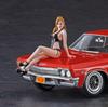 Hasegawa 1966 American Coupe Type I Girls Figure Plastic Model SP402 1/24 w/Blonde