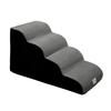 Dog Stairs for Small Dogs Curved Dog Steps Indoor Puppy Older Pets Ramp with Washable Cover Non-Slip Bottom Stairs for Puppies Medium Pets