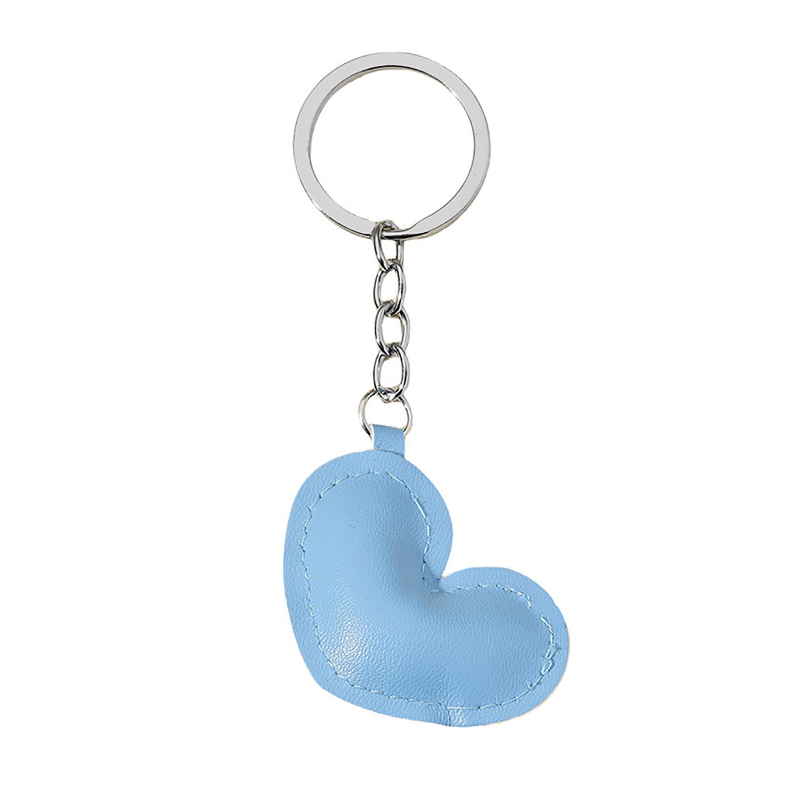 

Colorful Heart Pendant Keychain Love Shapes Cellphones Strap for Women and Girls Unique Bag Pendant Peach Phone Charm синий