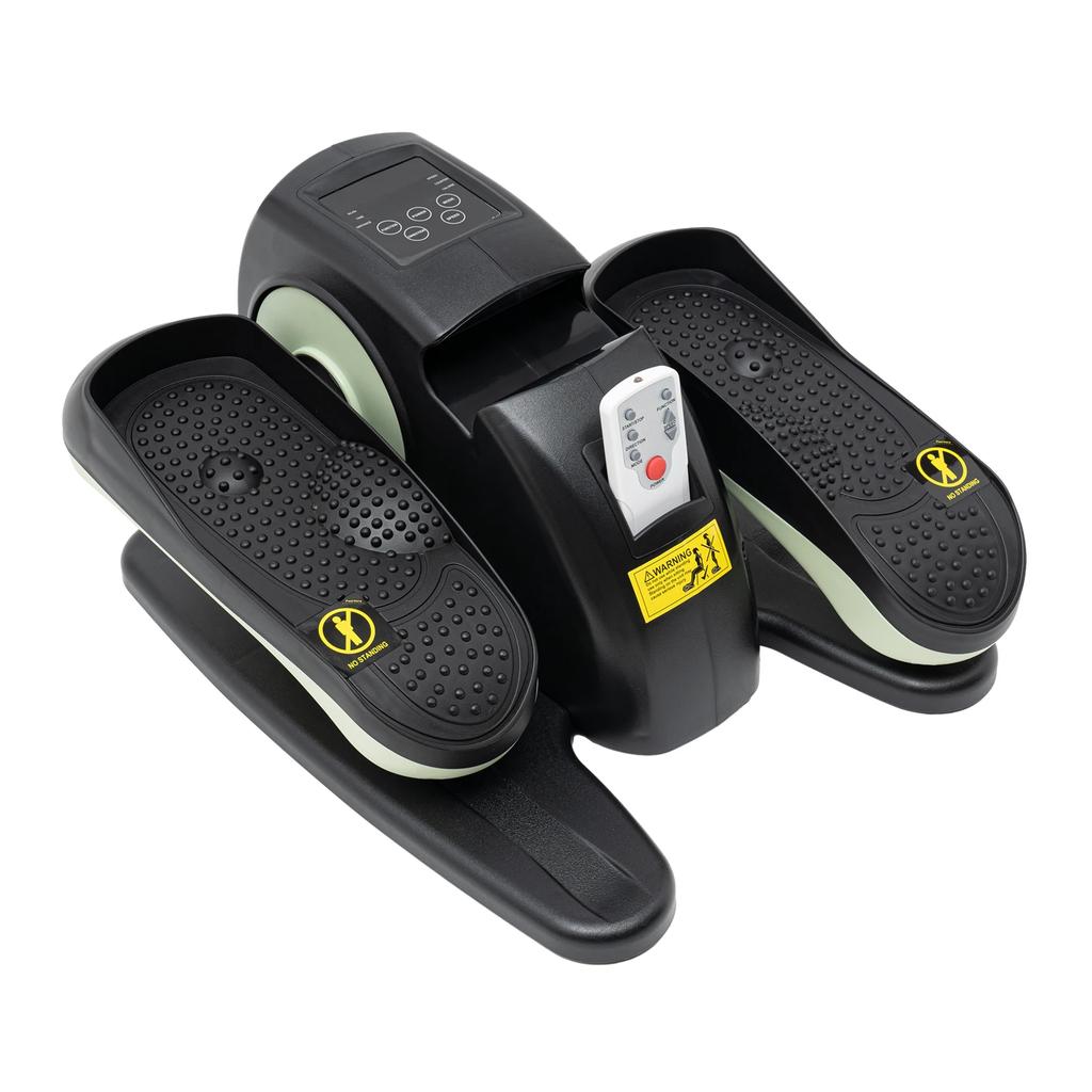 Under Desk Elliptical Machine Electric Seated Pedal Exerciser 5-Speed Remote Control Leg Trainer