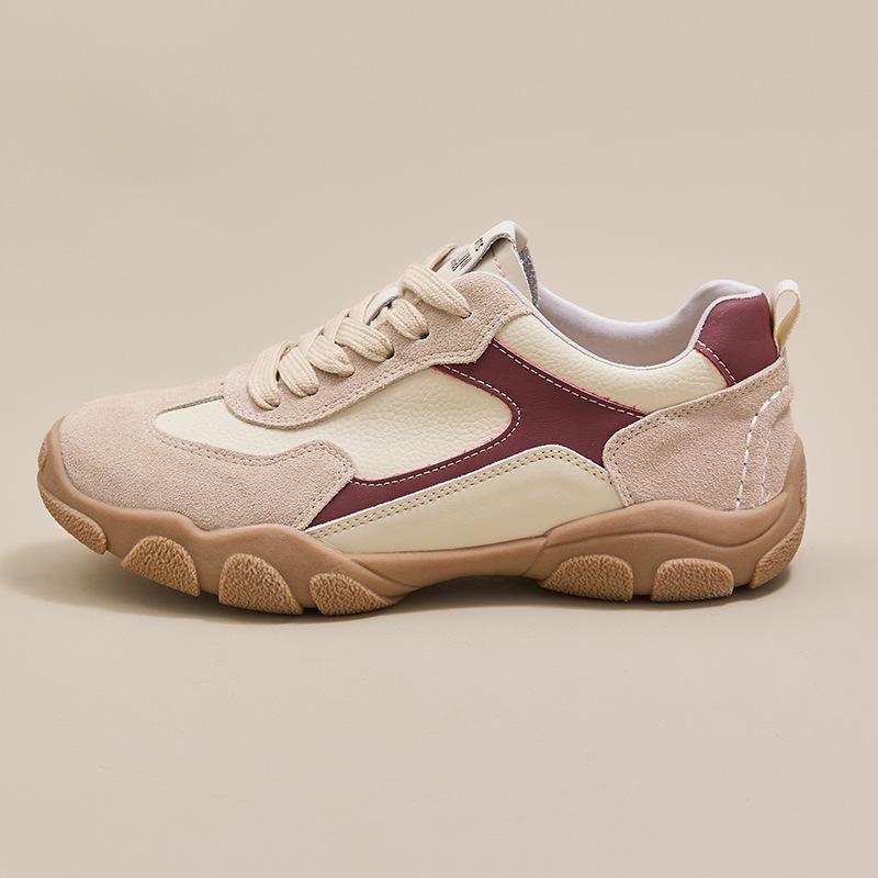 

~ Leather women s feet show small spring new platform casual sports shoes tide 40