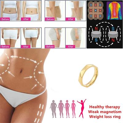2026 New Fashion Magnetic Therapy Lose Weight Ring  Jewelry Ring Health Keep Slim Stylish Metal Touch Acupoint Health Care Ring