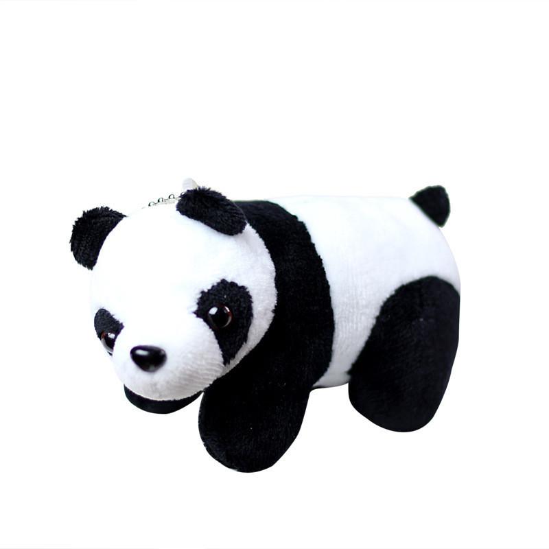 Realistic Panda Plush Toy Soft Stuffed Animal Cute Panda Doll Keychain Gift