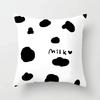 Black Throw Pillow Case Geometric Heart Letters Piano Fashion Girl Cushion Covers Home Sofa Chair Decorative Pillowcase 45X45Cm