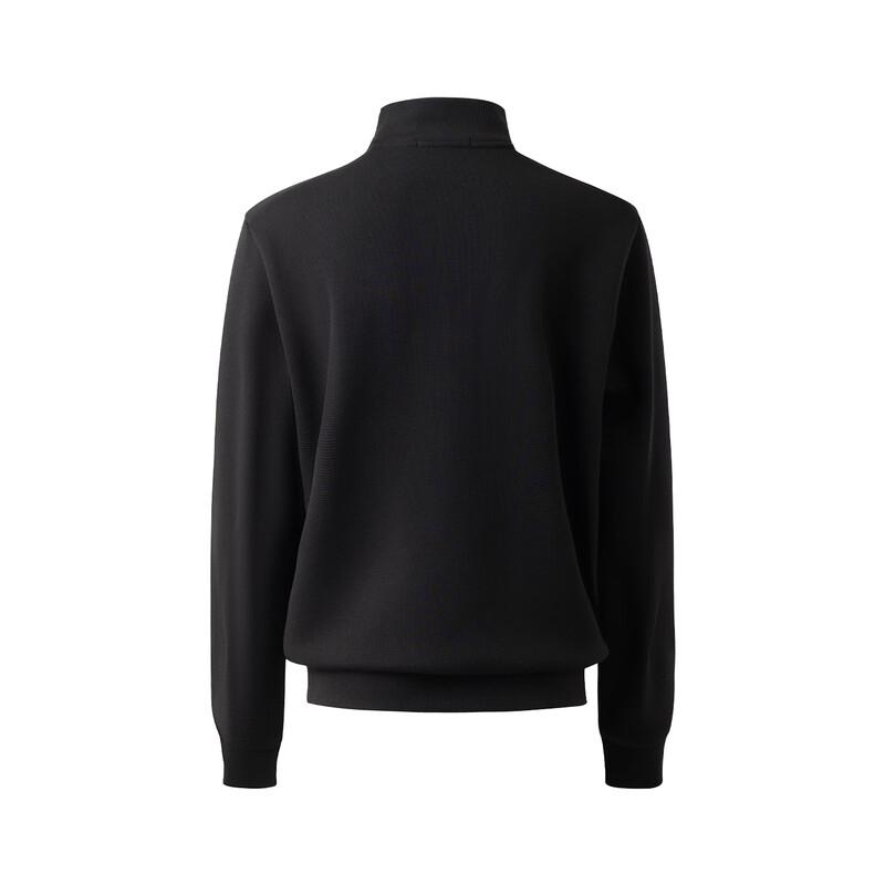 GIOVANNI VALENTINO Men's Half-Zip Wool Blend Stand Collar Sweatshirt