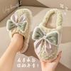 Winter household thick-soled home slippers women's breathable shoes cotton shoes non-slip shoes soft-soled cotton slippers men's shoes