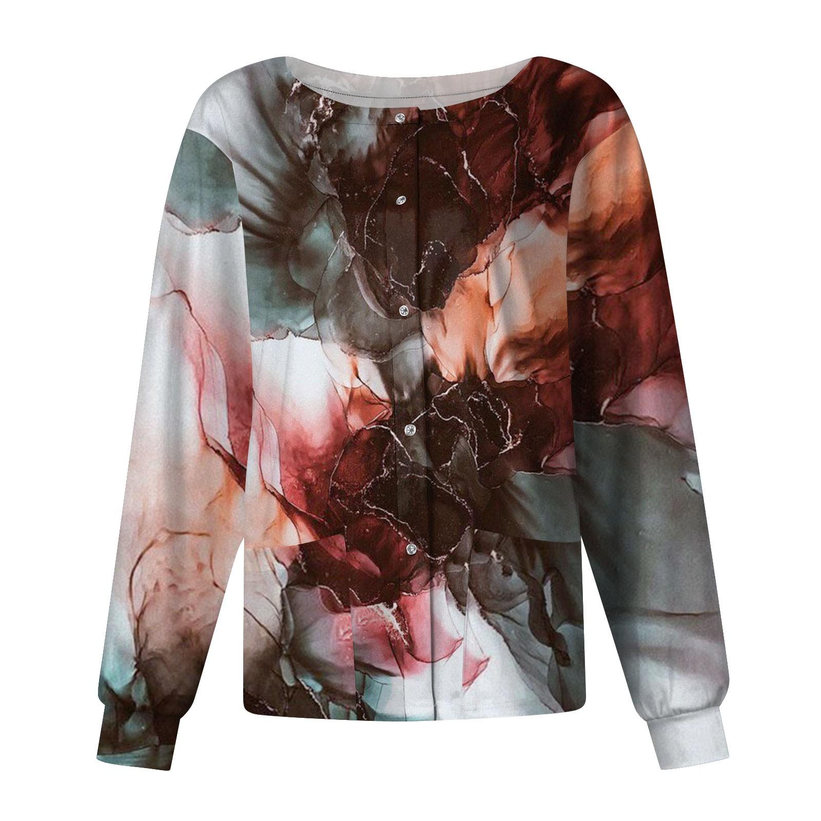 

Женский однобортный защитный комбинезон с длинным рукавом и карманом, рабочий воротник-стойка, кардиган, куртка, топ M винный