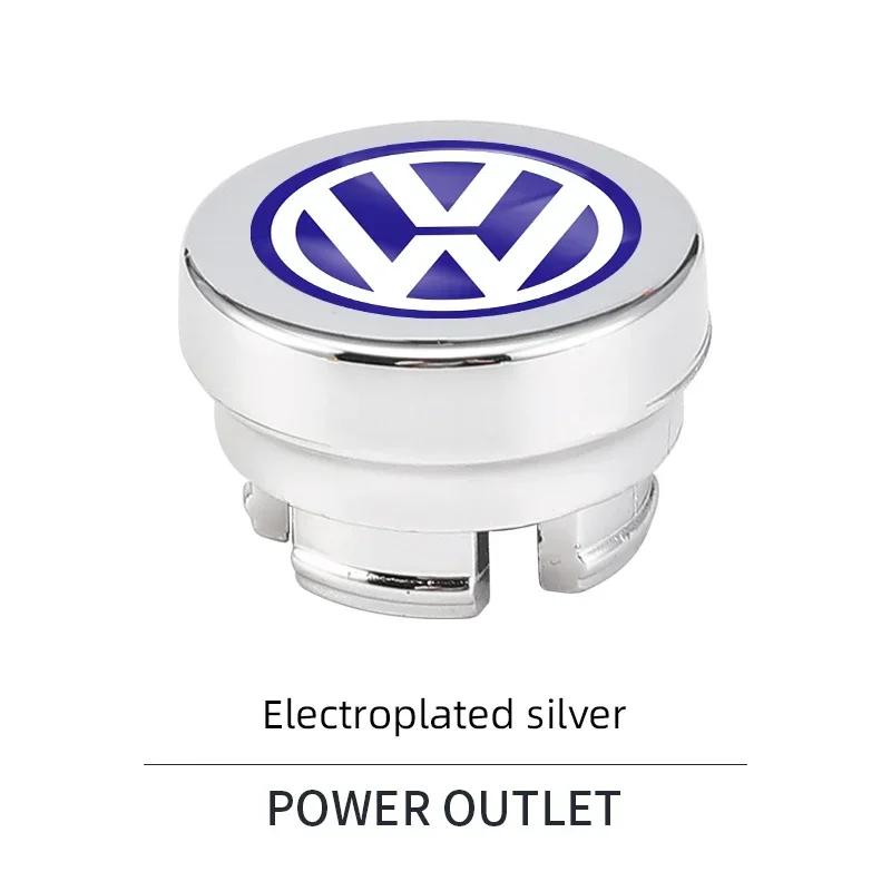 2026 Hot For Volkswagen VW Car Cigarette Lighter Cover DustProof Decoration Cap For Volkswagen GTI CC Tiguan Passat Golf Polo To