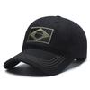 Spring and Autumn New Cotton Embroidered Brazilian Flag Baseball Cap Outdoor Cotton Men and Women Camouflage Sun Hat