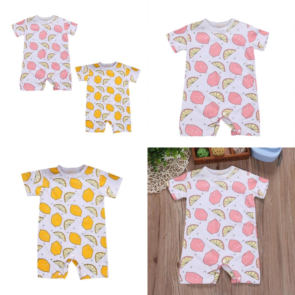 Adorable Newborn Baby Boy Girls Floral Romper Cotton Clothes Summer Outfits