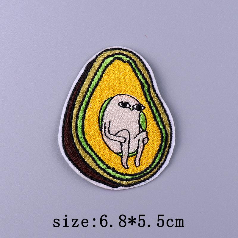 Cartoon Patch Cute Animal Patches For Clothes Striped Badges Embroidered For Clothing Hedgehog Patch Iron On Patches On Clothes