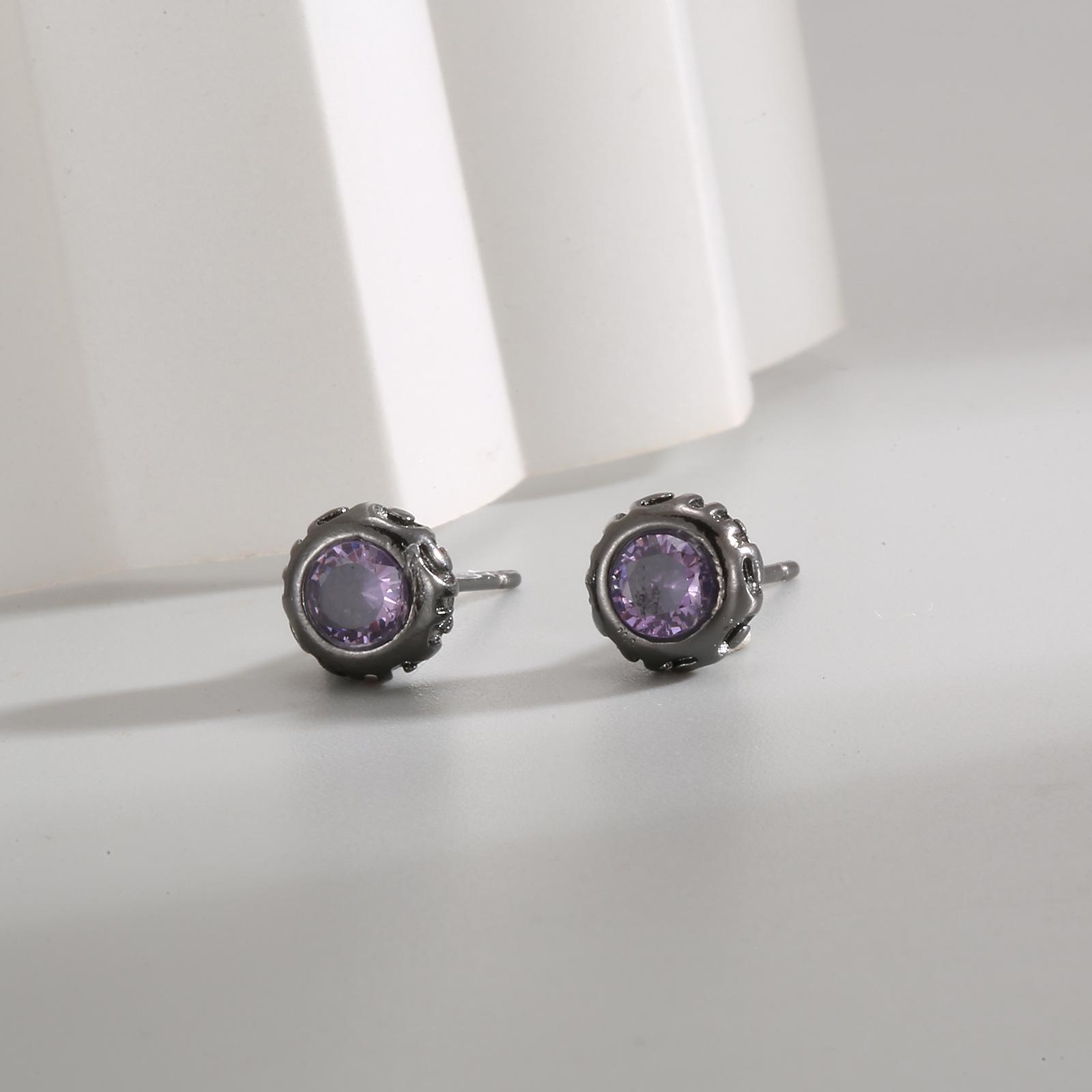 Минималистичные бриллиантовые пусеты Черное и Золотое – Унисекс, Универсальные и Высококлассные