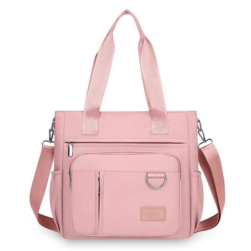 Women’s Oxford Tote Bag Large Capacity Shoulder Bag Casual Crossbody Handbag Multi Pocket Travel Messenger Bag