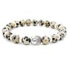 Popular Tourmaline Agate Spotted Stone Beaded Bracelet