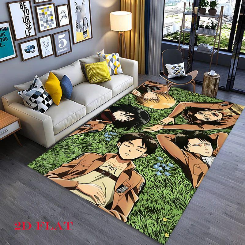 Attack Titan Anime Print Carpet Doormat Floor Mats Doormat Dormitory Decoration Bathroom Mat