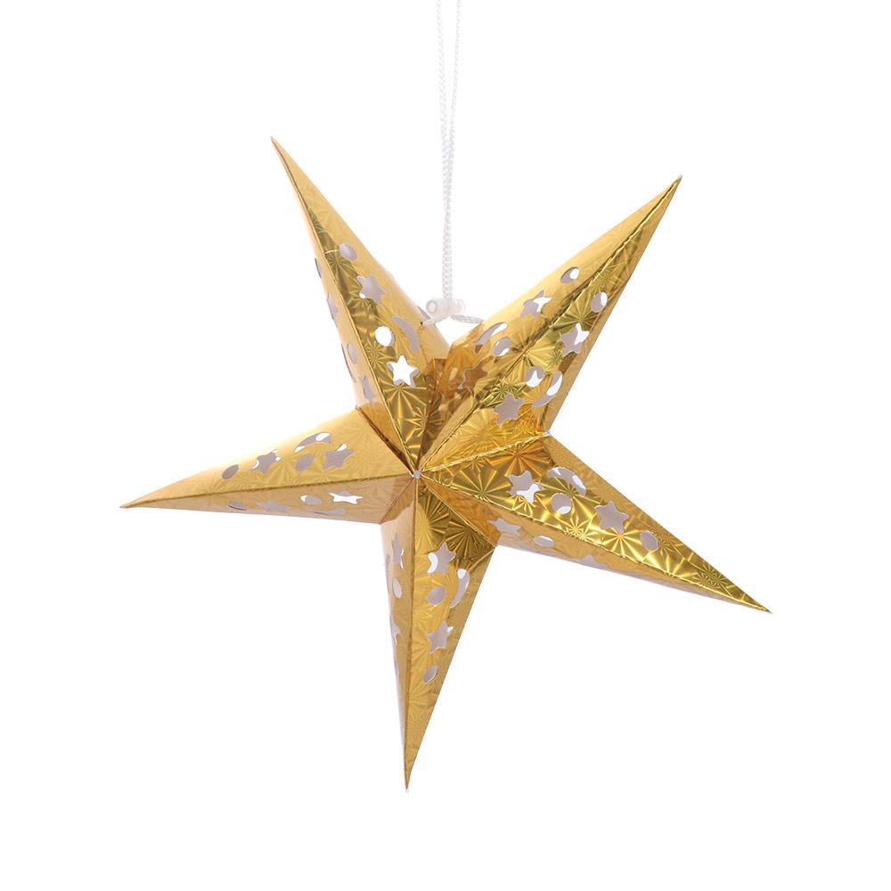 Multi Colors Paper Lantern Home Garden Pendant DIY Christmas Decoration Ornaments Hanging Lights Decoration Stars Lampshade