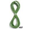 10 yardas Cuerda Redonda de Cuero Diámetro 1.5mm Cordón de Cuero Genuino de Colores Accesorios de Ropa DIY Artesanía en Cuero Materiales Hechos a Mano