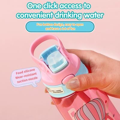Cute Little Boys Plastic Cup Children Water Cup Sippy Cup Creative Handy Cup Duck Beak Children Cup Students Water Cup